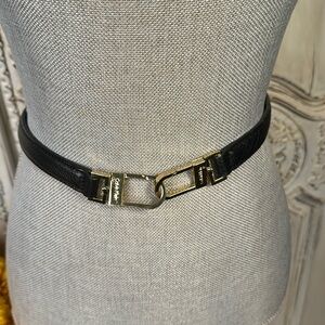 Calvin Klein Back Pebbled Genuine Leather with Gold Hardware Accent Belt XL
